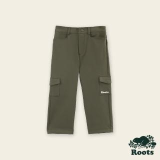 【Roots】Roots小童-都會探索系列 環保材質工裝褲(橄欖綠)