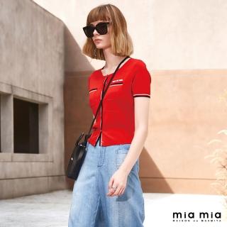 【mia mia】MIA DE MOI配條排釦針織衫