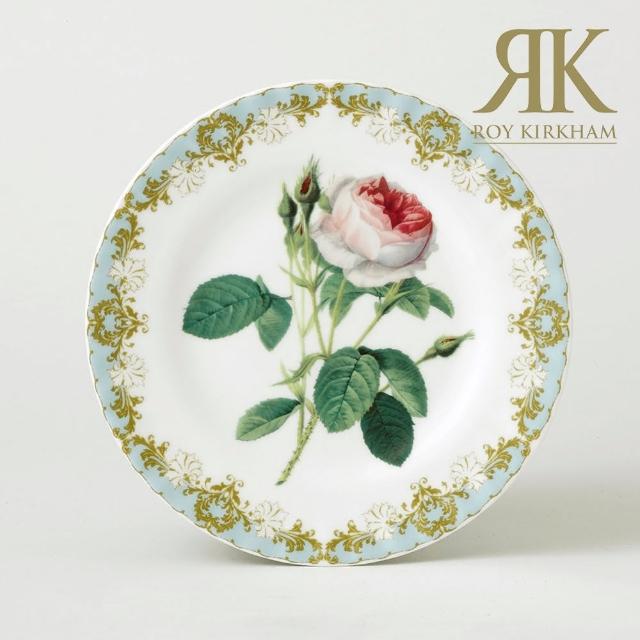 【英國ROY KIRKHAM】Vintage Rose 古典玫瑰系列 20CM骨瓷點心盤(英國製造進口)