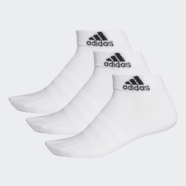 【adidas 愛迪達】腳踝襪 3雙入(男/女 訓練襪 白DZ9435)