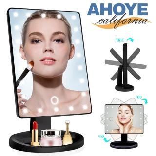 【AHOYE】多角度可旋轉LED觸碰式補光化妝鏡(梳妝鏡 化妝燈 美妝鏡)
