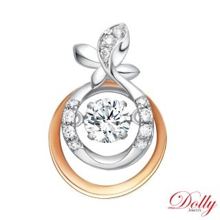 【DOLLY】0.30克拉 18K金輕珠寶完美車工鑽石項鍊(033)