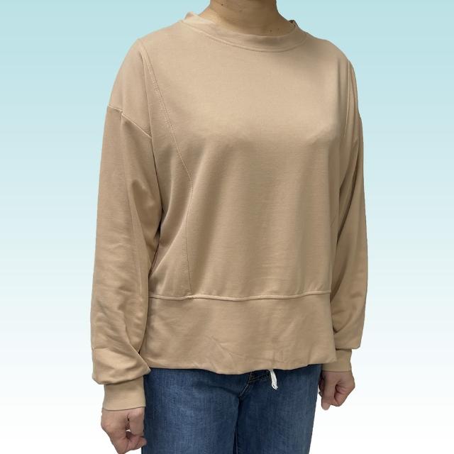 【YAKPAK】太空棉柔軟舒適有彈性長袖T恤上衣-2色