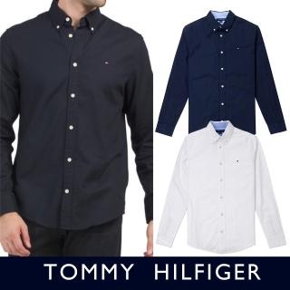 【Tommy Hilfiger】TOMMY 經典刺繡Logo長袖襯衫 上衣-多色組合(平輸品/經典必備)
