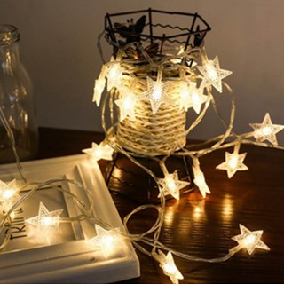 【北熊天空】星星燈串 10米80燈 LED造型燈串 房間布置 聖誕燈 裝飾燈 氣氛燈(燈串 串燈 聖誕裝飾燈飾)