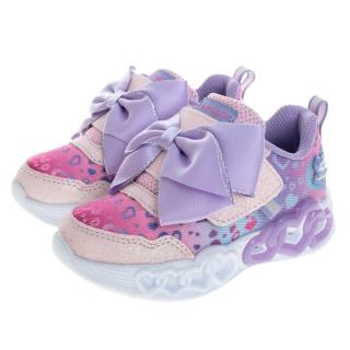 【SKECHERS】女嬰童系列燈鞋 INFINITE HEART LIGHTS(302695NLTPL)
