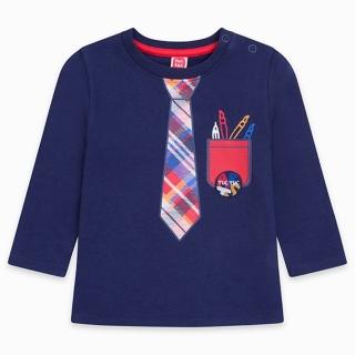 【tuc tuc】男童 深藍領帶口袋印花T恤 18M-6A PE414846(tuctuc baby 上衣)