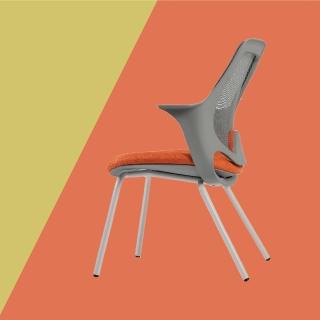 【舒樂活 4Health】CO Chair鐵管腳 — 協作空間辦公椅(休閒椅 單椅 腰靠 健康 人體工學 居家)