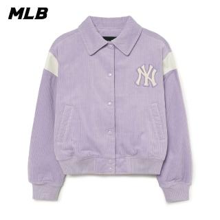 【MLB】女版燈芯絨棒球外套 Varsity系列 紐約洋基隊(3FJPV0234-50LDL)