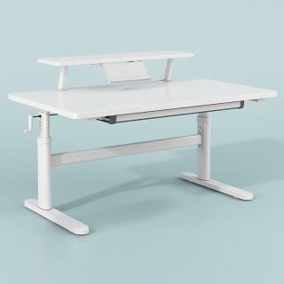 【HappyLife】學習升降書桌 含收納書架 120公分 Y11499(電腦桌 桌子 辦公桌 學習桌 升降桌 兒童書桌)