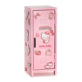 【SANRIO 三麗鷗】桌上型收納鐵櫃 迷你儲物櫃 Hello Kitty