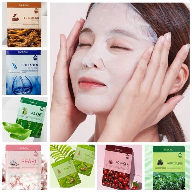 【Porabella】韓國FARMSTAY 原廠授權  韓國品牌 嫩白面膜保濕面膜修護面膜FacialMask