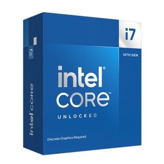 【Intel 英特爾】i7-14700KF 廿核心(需另行加購CPU散熱器及獨立顯卡)