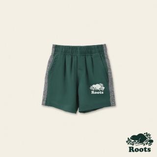 【Roots】Roots小童-自然俱樂部系列 海狸LOGO海灘褲(森林綠)