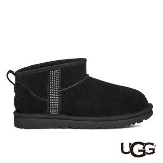 【UGG】女鞋/靴子/女靴/雪靴/Classic Ultra Mini Bling(黑色-UG1153777BLK)