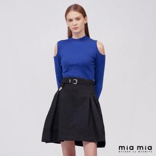 【mia mia】金屬飾環打褶短澎裙