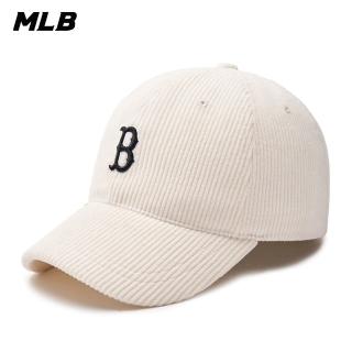 【MLB】N-COVER 可調式軟頂燈芯絨棒球帽 波士頓紅襪隊(3ACPWC136-43CRD)