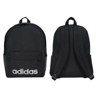 【adidas 愛迪達】中型後背包-雙肩包 肩背包 愛迪達 黑銀(HY0746)