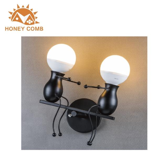 【Honey Comb】童趣蹺蹺板2燈壁燈-黑色款(BL-51934)