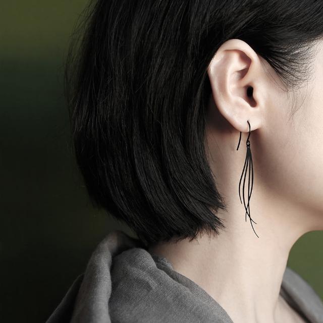 【moorigin】微風耳環 S(醫療鋼不過敏 耳環 可改夾式 共三色)