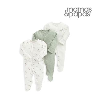 【Mamas & Papas】荒原奔馳-連身衣3件組(4種尺寸可選)
