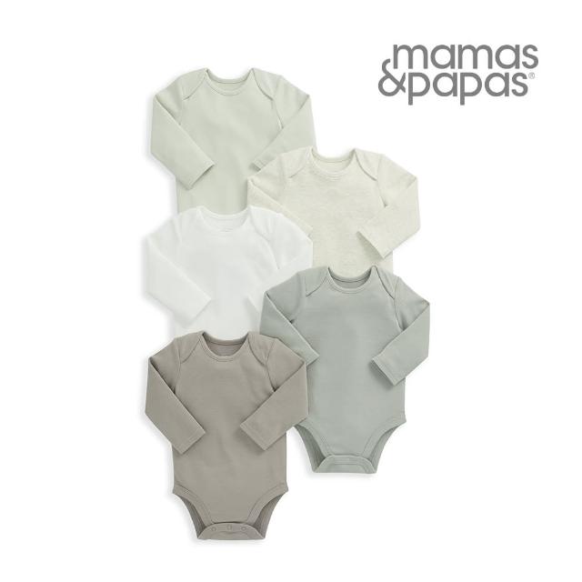 【Mamas & Papas】抹茶歐蕾-長袖包屁衣5件組(5種尺寸可選)