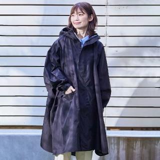 【KIU】成人空氣感有袖斗篷雨衣(163900 黑色)