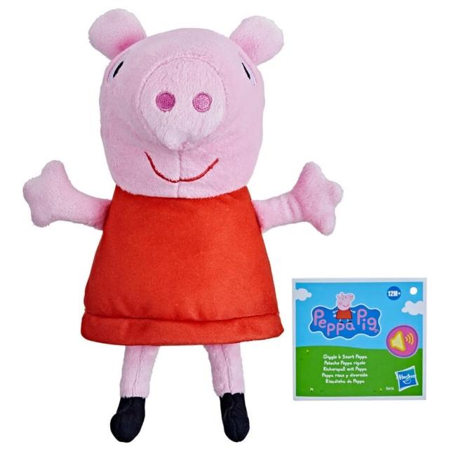 【ToysRUs 玩具反斗城】Peppa Pig粉紅豬小妹 咯咯笑佩佩絨毛娃娃