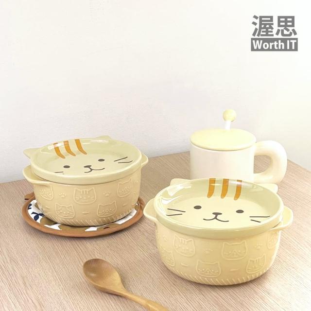 【渥思】日系貓咪泡麵碗(碗盤)