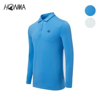 【HONMA 本間高爾夫】男款機能POLO衫 日本高爾夫專業品牌(S~XXL白色、藍任選HMFQ700W568)