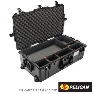 【PELICAN】1615AirTP 輪座拉桿超輕氣密箱 含TrekPak 隔板 黑(公司貨)