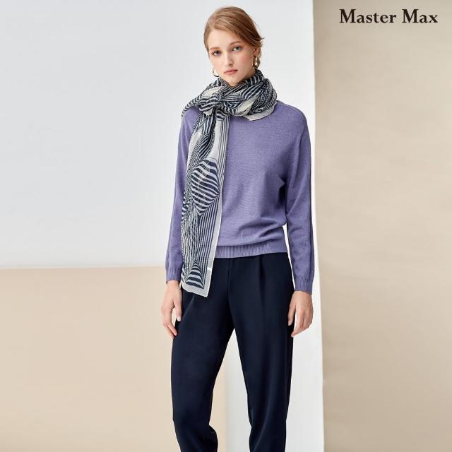 【Master Max】鬆緊腰頭顯瘦打折休閒九分褲(8223050)