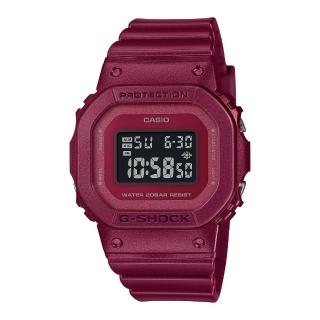 【CASIO 卡西歐】G-SHOCK黑紅配色電子錶(GMD-S5600RB-4)