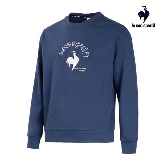 【LE COQ SPORTIF 公雞】休閒潮流圓領T恤 男女款-海藍綠色-LWS23206