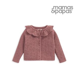 【Mamas & Papas】莓滿-荷葉領針織外套(2種尺寸可選)