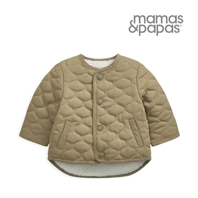 【Mamas & Papas】暖流-內刷毛外套-卡其(4種尺寸可選)