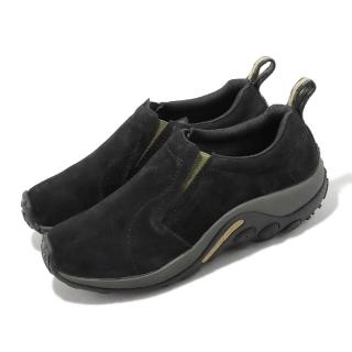 【MERRELL】休閒鞋 Jungle Moc 男鞋 黑 麂皮 套入式 耐磨 懶人鞋(ML005555)