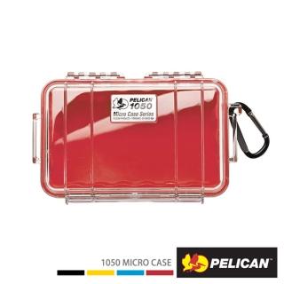 【PELICAN】1050 微型防水氣密箱 透明 紅(公司貨)