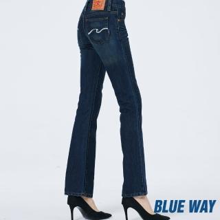 【BLUE WAY】女裝 空系列低腰 喇叭褲 牛仔褲-BLUE WAY