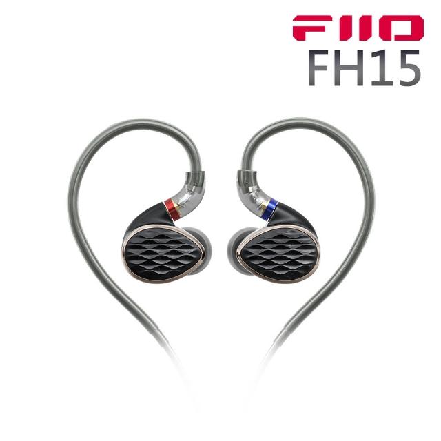 【FiiO】FH15 一圈三鐵四單元MMCX可換線耳機(黑)