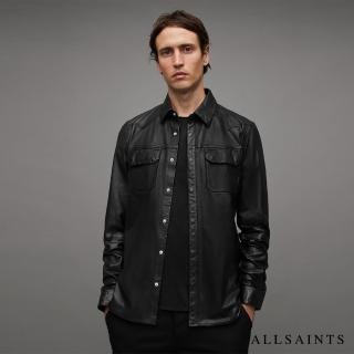 【ALLSAINTS】IVAN 羊皮襯衫Black ML014Z(舒適版型)