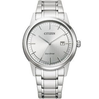 【CITIZEN 星辰】光動能手錶-40mm 送行動電源 畢業禮物(AW1231-66A)