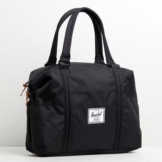 【Herschel】Strand 黑色 全黑 帆布 防潑水 旅行 肩背包 手提 肩背 大容量 側肩包 托特包 手提包