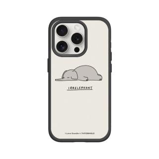 【RHINOSHIELD 犀牛盾】iPhone 15系列 SolidSuit MagSafe兼容 磁吸手機殼/大象(I Love Doodle)
