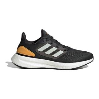 【adidas 愛迪達】慢跑鞋 女鞋 大童 運動鞋 緩震 PUREBOOST 22 J 黑橘 IF5544(8480)