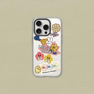 【RHINOSHIELD 犀牛盾】iPhone 15/Plus/15 Pro/Max Clear透明防摔手機殼/貼上好心情(獨家設計系列)