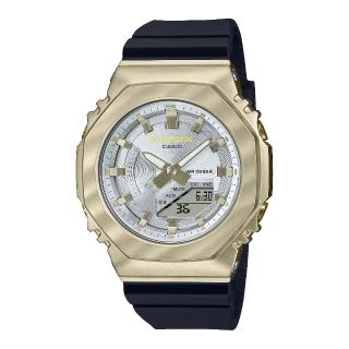 【CASIO 卡西歐】輕盈淡雅柔和風格八角形時尚腕錶 40.5mm(GM-S2100BC-1A)