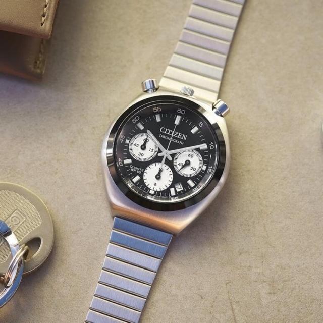 【CITIZEN 星辰】Chronograph Tsuno Chrono 限定款 牛頭錶 計時手錶-黑(AN3660-81E)