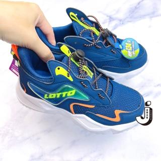 【LOTTO】WING RIDE LT2AKR6016(藍橘黃配色 輕量跑鞋 童鞋)