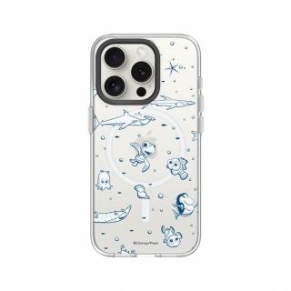 【RHINOSHIELD 犀牛盾】iPhone 15系列 Clear MagSafe兼容 磁吸透明手機殼/海底總動員-海底世界(迪士尼)